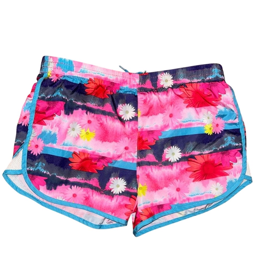 Puma Pink Athletic Floral Shorts‎ Size Medium